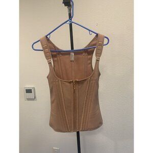(F-173) Womens waist girtdle top  size S it has roads in‎ the front and back